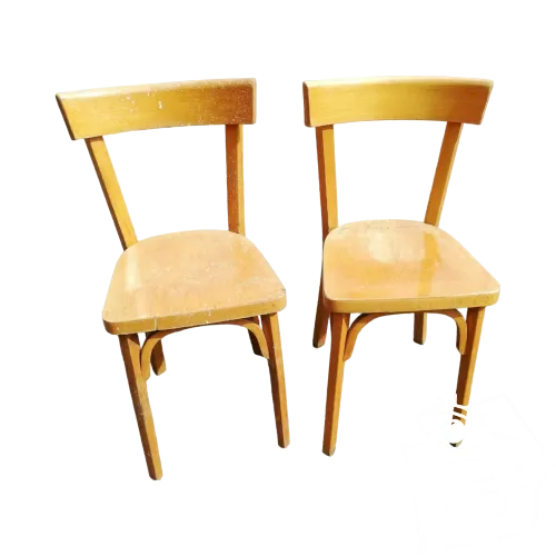 2 Chaises Baumann /chaises bistrot ancien/bar ancien/old bar chairs