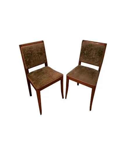 2 chaises en bois années 40