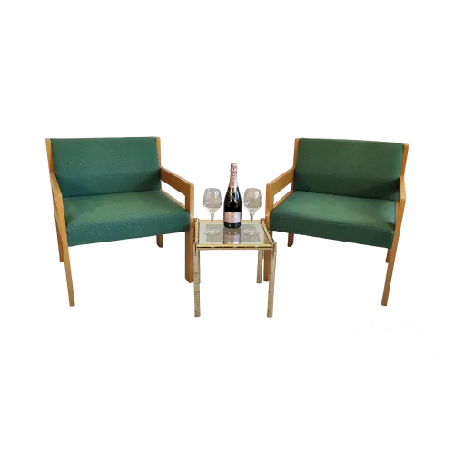 ❤️❤️ 2 très beaux fauteuils chauffeuses 1970S