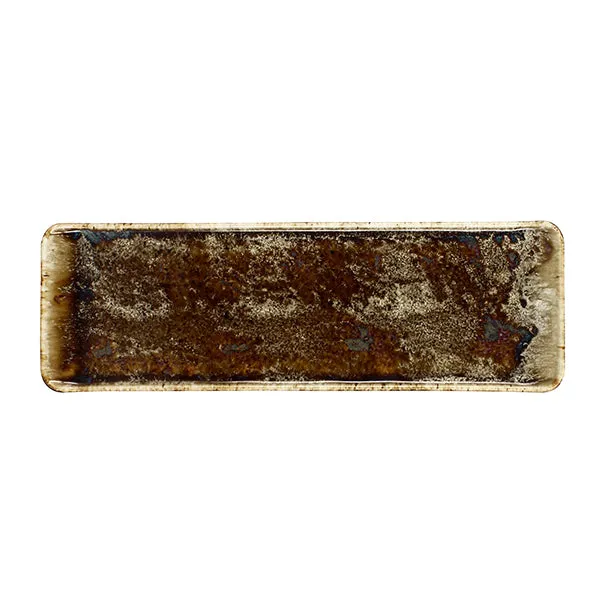 PLAT RECTANGLE VOLCANO
29CM EN PORCELAINE
MARRON