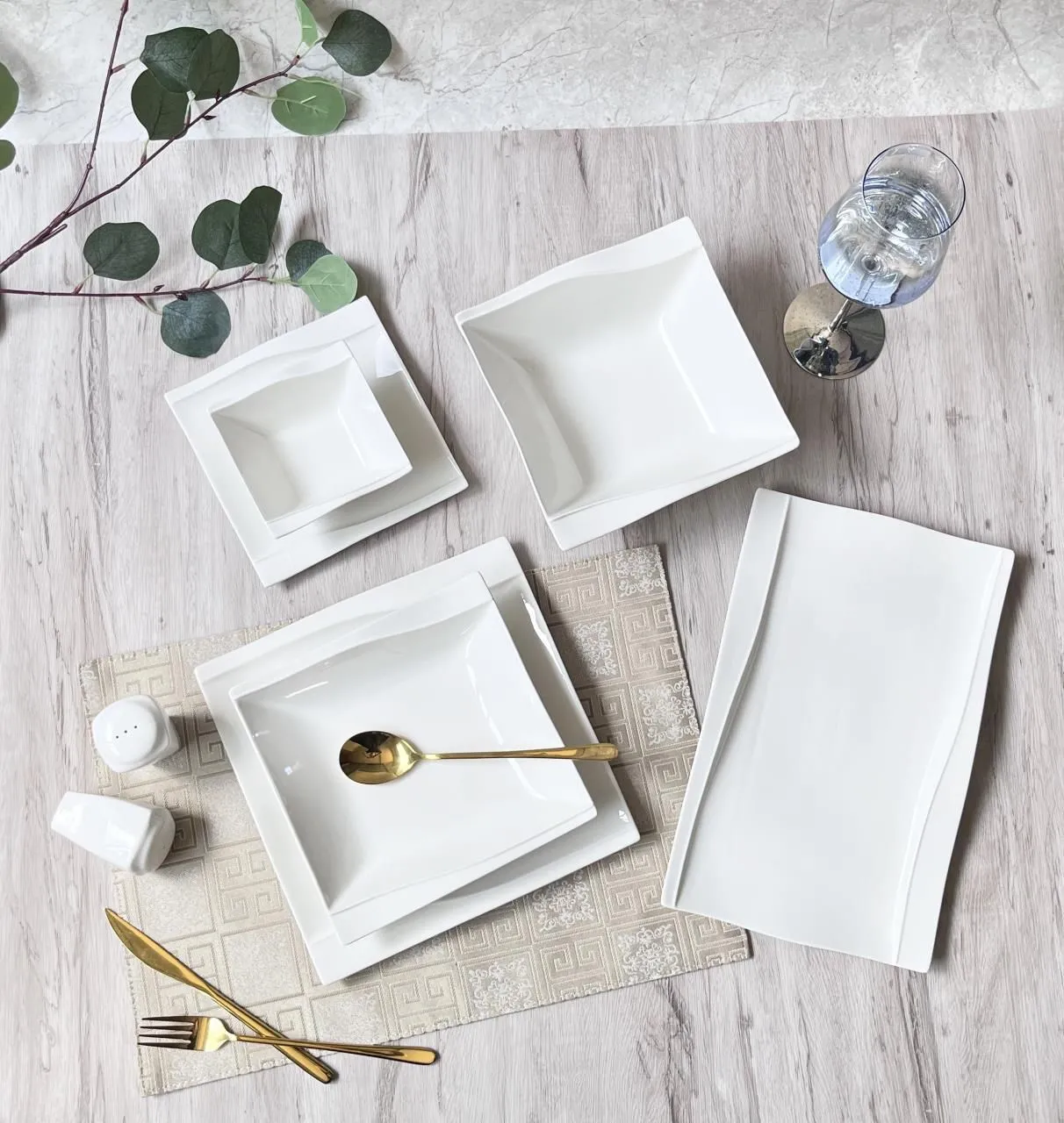 ZELLERFELD LAURA Service de table 28 pièces 6 personnes