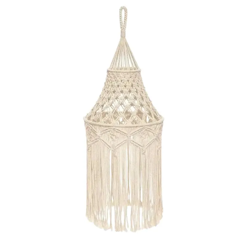 Abat-jour bohème tisse coton