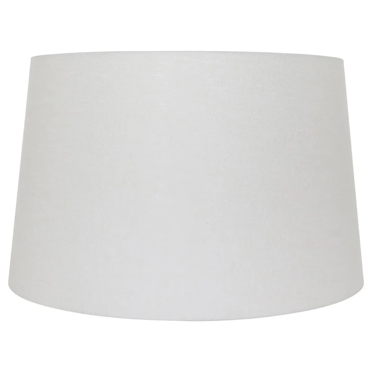 Abat-jour cylindrique en lin blanc pour douille E27 – Ø45 cm