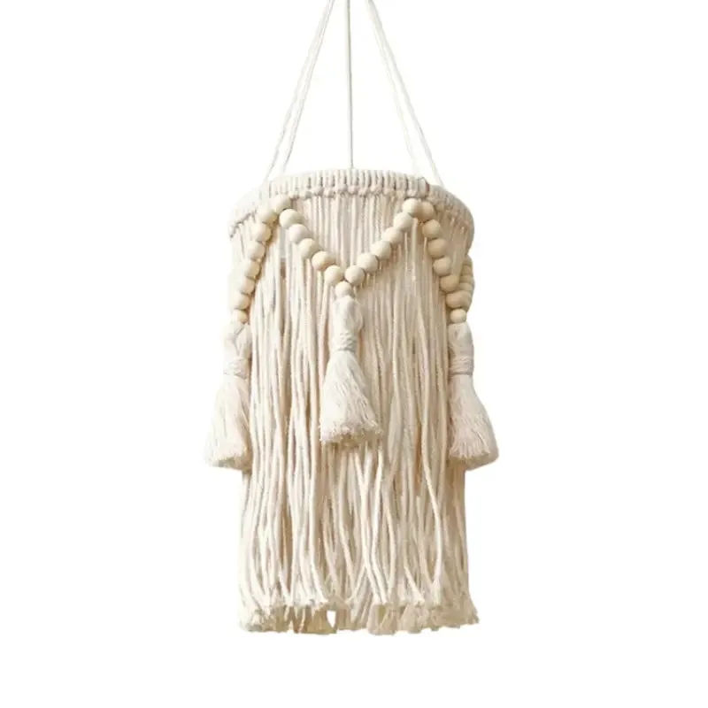 Abat-jour nordique en macramé