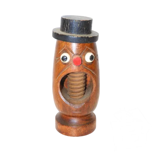 -ANCIEN CASSE NOIX BOIS VINTAGE TETE COLLECTION déco VITRINE D