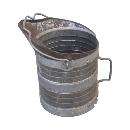 -ANCIEN DECALITRE DE CHAI SEAU METAL OUTIL VIGNERON déco CAVE COLLECTION D