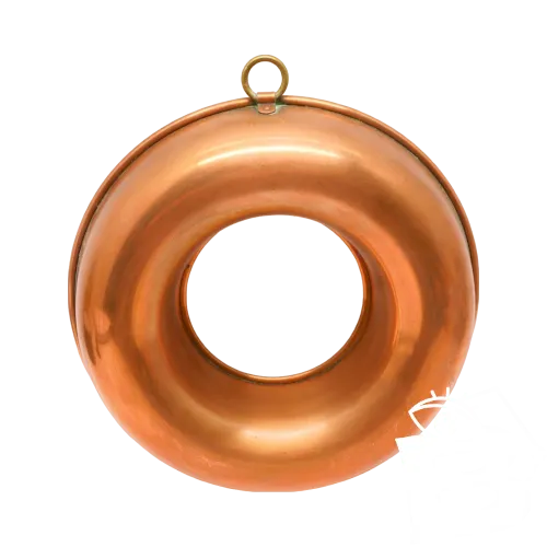 -ANCIEN MOULE à GATEAU BABA AU RHUM SAVARIN CUIVRE VILLEDIEU M DELALANDE D