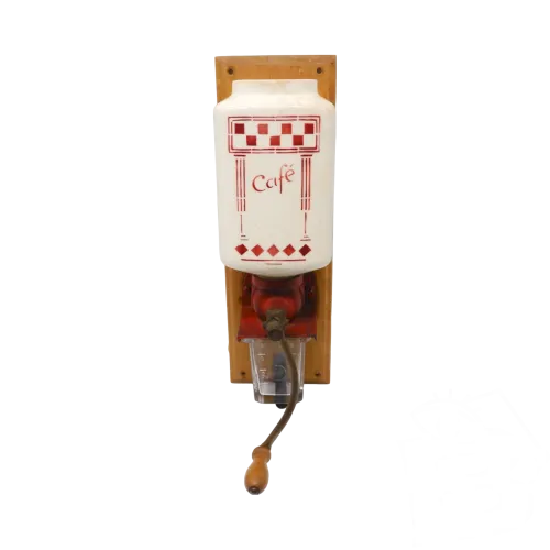 -ANCIEN MOULIN MURAL CERAMIQUE KG LUNEVILLE décor DAMIERS ROUGES COLLECTION D