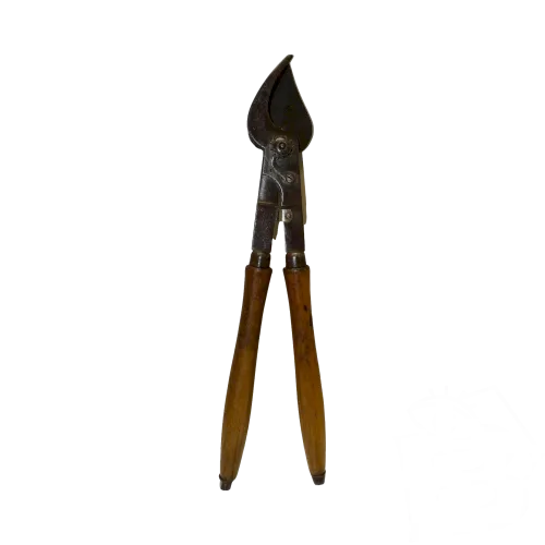 ANCIEN OUTIL COUPE BRANCHE POIGNEES BOIS CISAILLE avec système Marque PRADERE DP