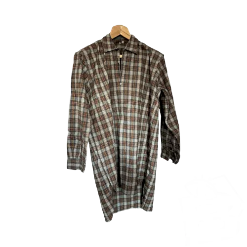 ancienne chemise homme Carreaux long pans Au Dos Coton 10030 . Neuve. Chaude