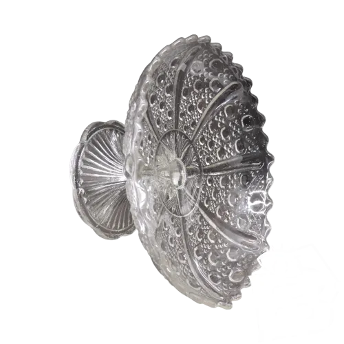 -ANCIENNE COUPE SUR PIED ANCIEN COMPOTIER PLAT A DOUCEURS VERRE déco TABLE D