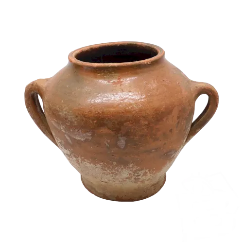 -ANCIENNE CRUCHE TERRE CUITE XVIIIe ou PETIT CHARNIER déco JARDIN TERRASSE D