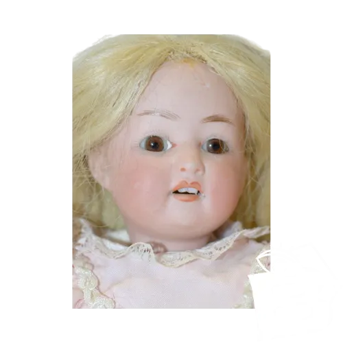 *ANCIENNE PETITE POUPEE TETE PORCELAINE GERMANY Corps articulé YEUX VERRE FIXES