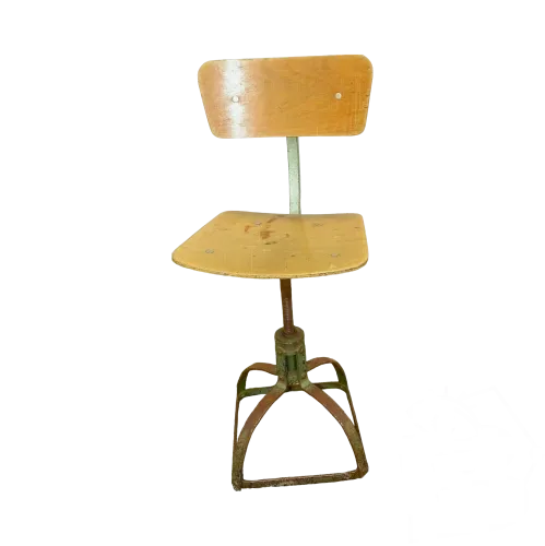 *BELLE ANCIENNE CHAISE INDUSTRIELLE CHAISE DATELIER BIENAISE JUS GRENIER DECO