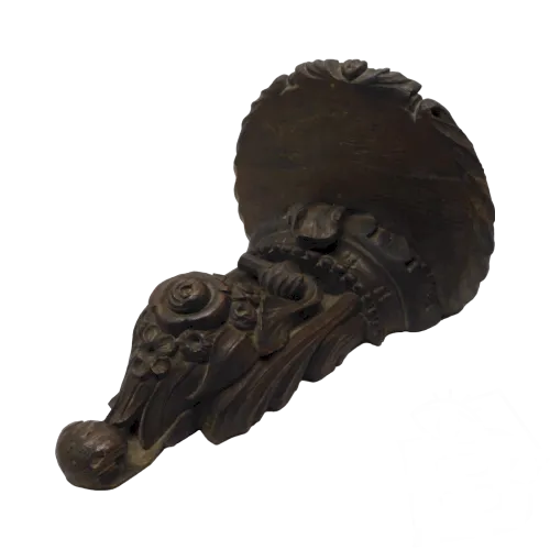 -BELLE ANCIENNE ETAGERE MURALE en CHENE Sculpté patine ancienne sortie Grenier D