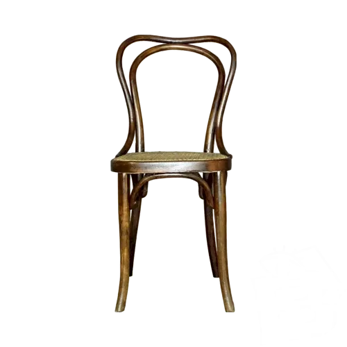 Chaise bistrot Thonet N°55 3/4 vers 1920 - cannée -