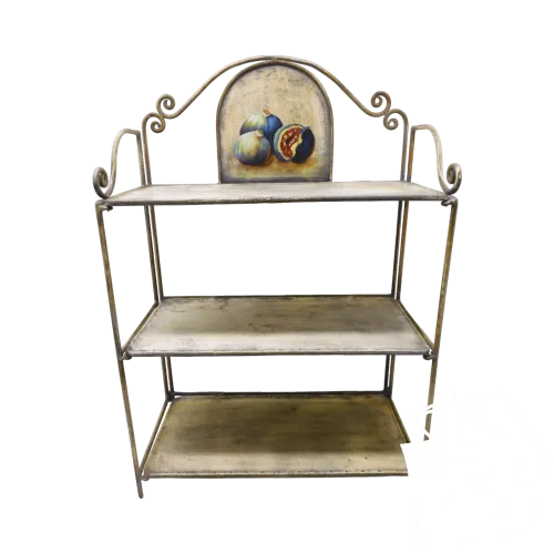 -ETAGERE METAL PEINT XXe à POSER ou SUSPENDRE déco Vintage Pliable Collection D