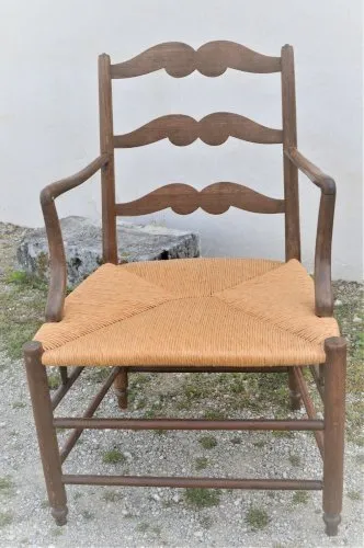 *FAUTEUIL PAILLE XIXe ENTIEREMENT RESTAURE FAUTEUIL INSPIRATION PROVENCE SIEGE