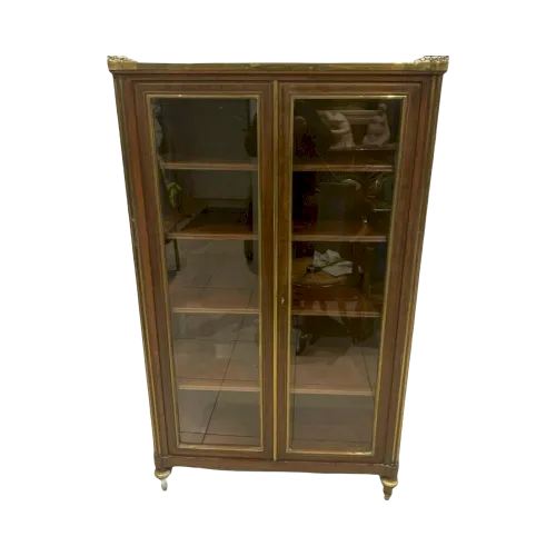 Vitrine Napoléon III En Acajou A Deux Vantaux XIX Siècle