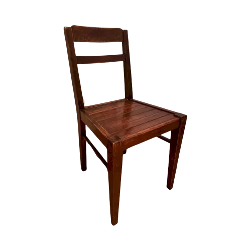 2 chaises en bois années 50