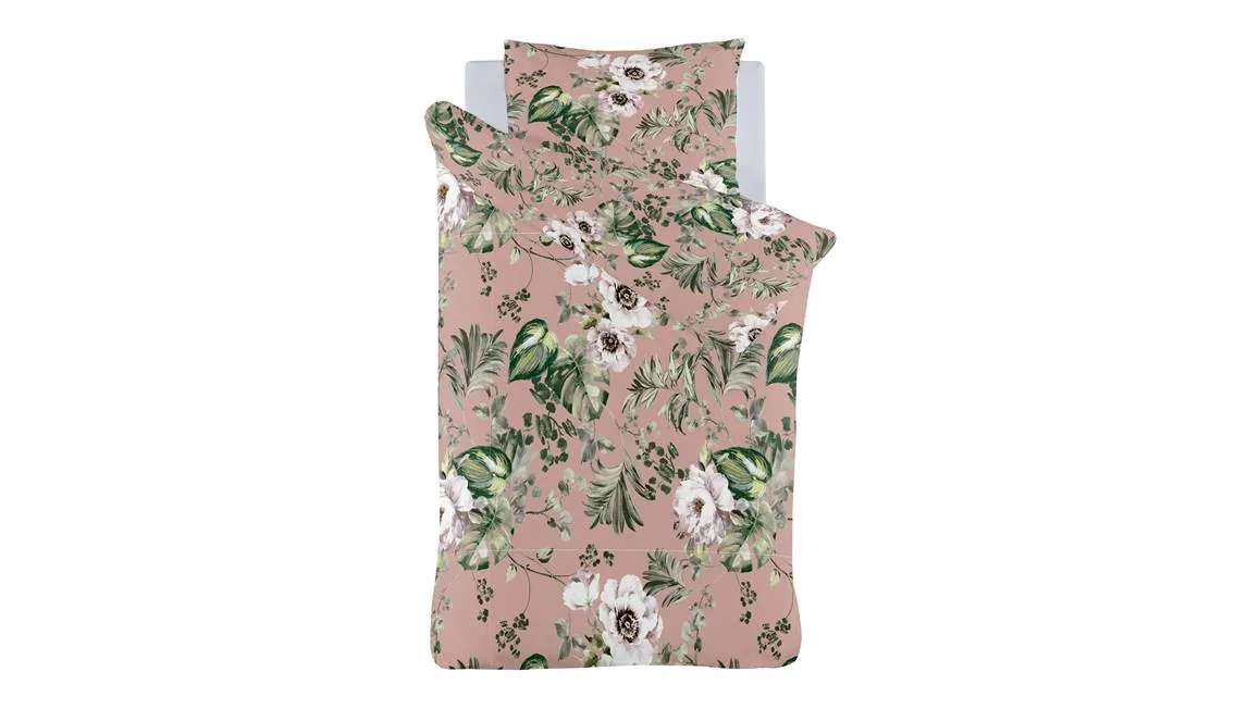 iSeng Fleur housse de couette rose