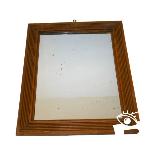 - JOLI ANCIEN MIROIR MURAL TOUR BOIS COLLECTION DECO XXe JUS de Grenier  D