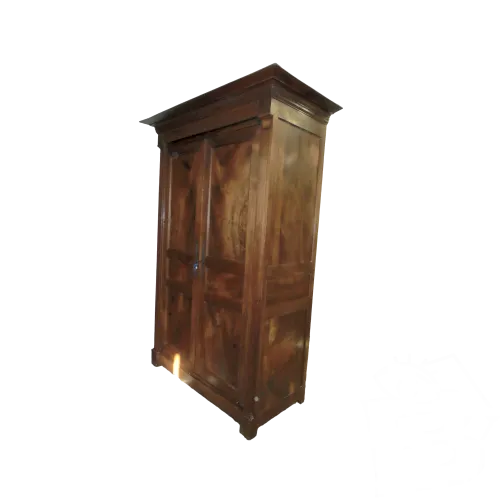 *JOLIE ANCIENNE PETITE ARMOIRE RESTAURATION XIXe en NOYER Flammé Hauteur 2 M 28