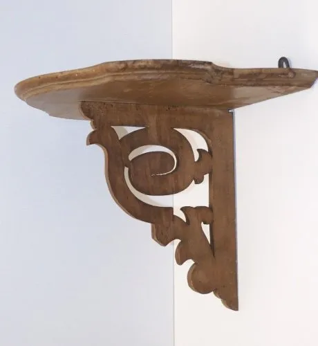 *JOLIE ANCIENNE PETITE ETAGERE MURALE en BOIS JUS de GRENIER à nettoyer cirer D