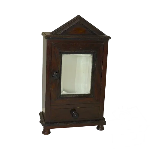 *JOLIE PETITE ARMOIRE de POUPEE XIX Louis Philippe en ACAJOU & Placage JOUET D