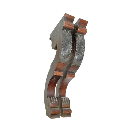 *JOLIS ANCIENS PIEDS pour CONSOLE ou AUTRE peint faux bois pour déco meuble