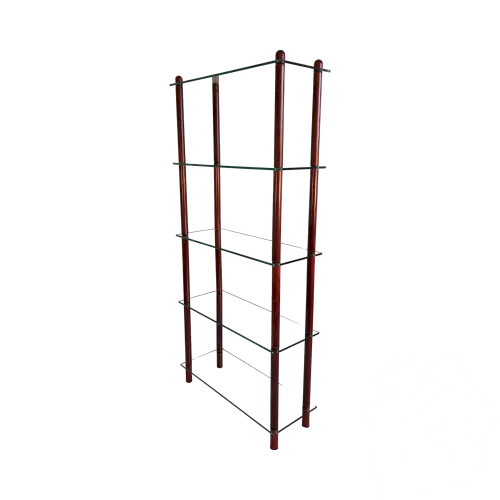 ❤️❤️Magnifique étagère bibliothèque 1970’S Ligne Roset en verre et acajou, très bel état❤️❤️