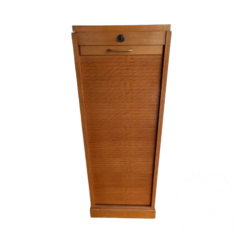 MEUBLE a Classer RIDEAU 1950s Bois Classeur Mobilier Bureau Vintage Wood MAG