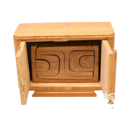 -PETIT BUFFET BOIS avec Table et chaises montées en PUZZLE à l'intérieur D