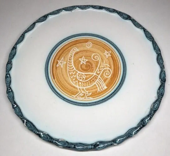 Rare Plat Durtal Yvon Roy Vallauris Vintage H 2 D 27,5 Cm N5