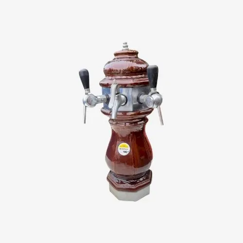 Tireuse à Bière en Faience émaillée Marron