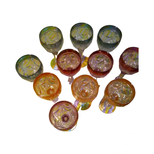 Verres à vin en cristal