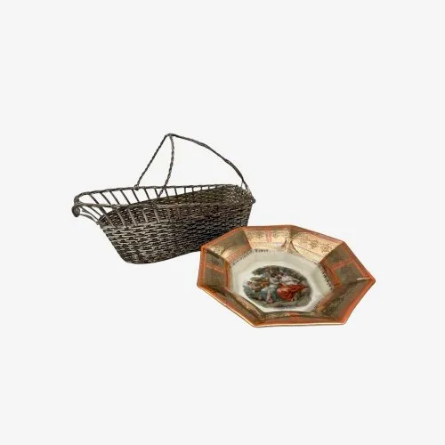 VERSEUR DE VIN EN METAL ARGENTE TRESSE ET COUPELLE ES HELLEBOID XX EME C3922