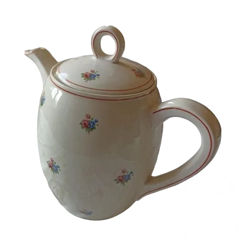 Verseuse à café Moulin des Loups Hamage Bourgogne Fleurs Porcelaine