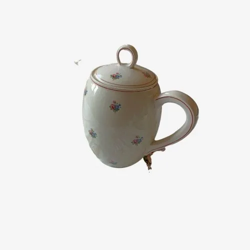 Verseuse à café ☕ Moulin des Loups Hamage ☕ Bourgogne ☕ Fleurs ☕ Porcelaine