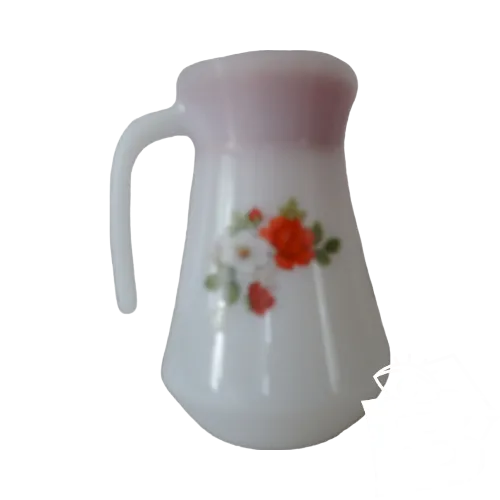 VERSEUSE CARAFE pichet PETITES ROSES BUISSON FLEURS ARCOPAL 12992