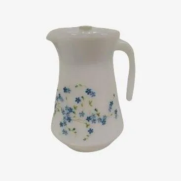VERSEUSE CARAFE VERONICA FLEURS BLEUES ARCOPAL myosotis