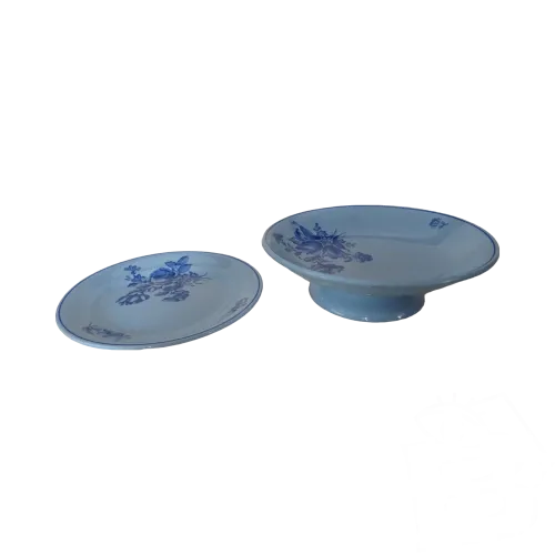 Villeroy Et Boch Service HAMLET coupe Compotier assiette Fleurs Bleues 328112