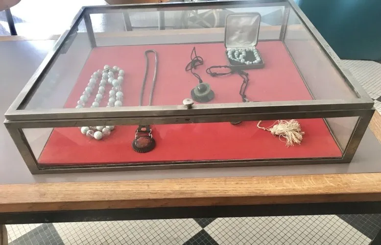 Vitrine Art Déco Métal Chromé Pour Bijoux Objets De Vitrine 1930 Vintage Ancien