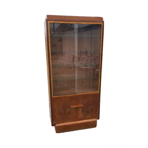 Vitrine Art déco Noyer