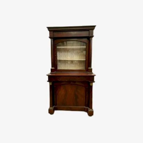 Vitrine Empire en acajou et placage dacajou XIX siècle