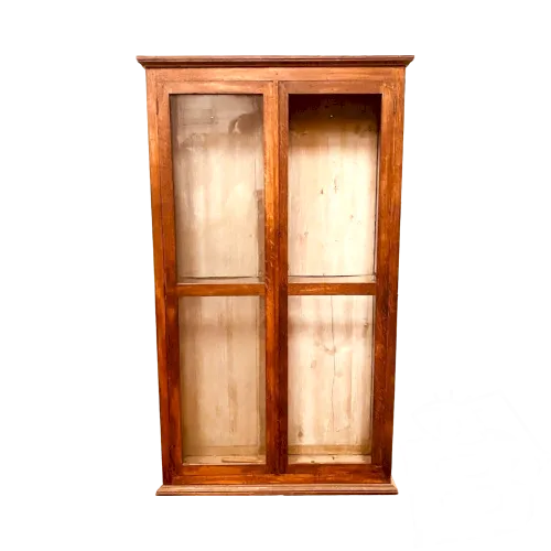 Vitrine en chêne massif de style Louis Philippe XIX siècle