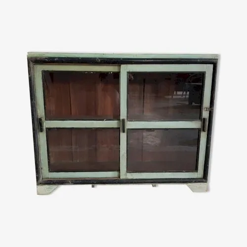 Vitrine en teck birman