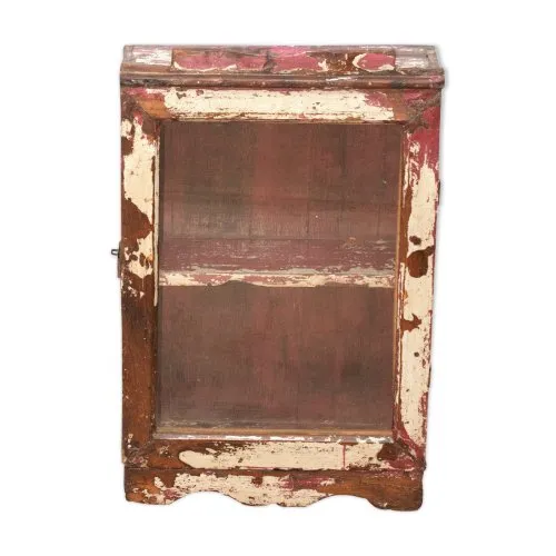 Vitrine murale en tek