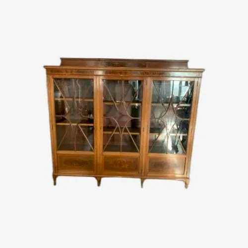 Vitrine trois portes de style Regency Angleterre début XX siècle