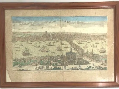 VUE D OPTIQUE DAUMONT GRAVURE XVIIIEME LONDRES ESNAULT RAPILLY N 57 A4051